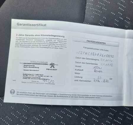 Peugeot 107 cena 13200 przebieg: 160000, rok produkcji 2011 z Tuchola małe 352